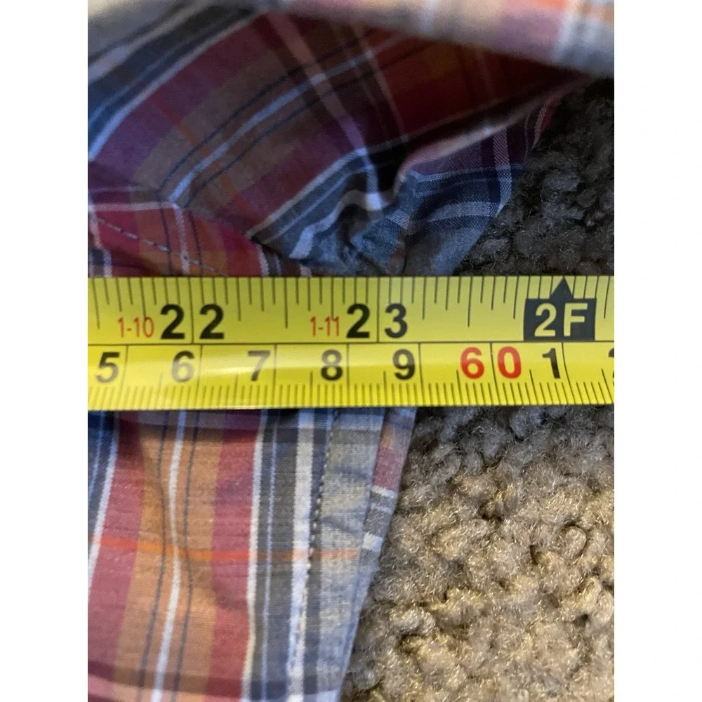 Banana Republic Long Sleeve Button Up Shirt Multi Color Tartan Plaid Large JBHS